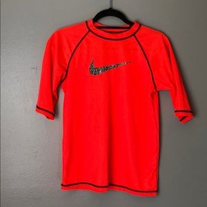Youth Nike rash guard swim shirt